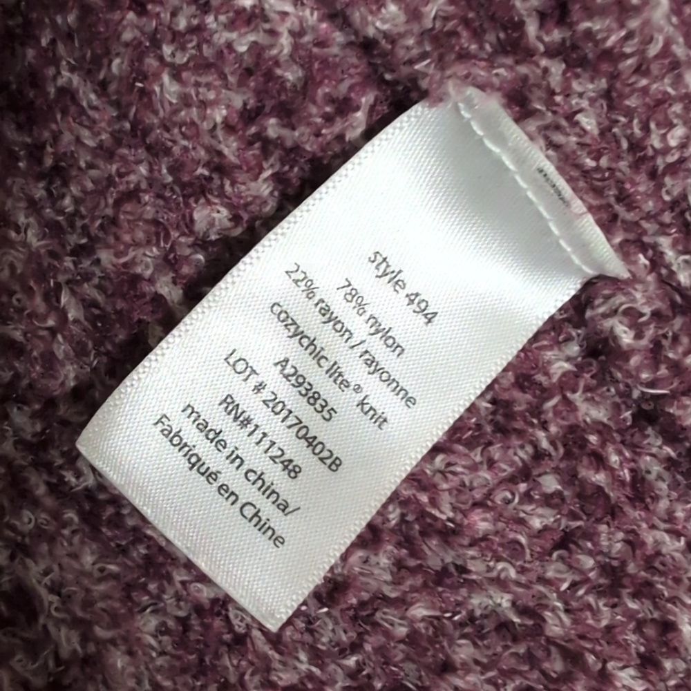 Barefoot Dreams Cozychic Lite Montecito Heathered Cardigan Open Size Large - Picture 4 of 5